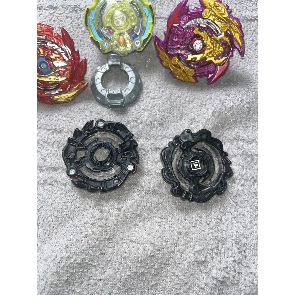 Beyblade Burst Lot Tomy Hasbro 3 Beys Hyperion Queztiko Balkesh w/ Launcher